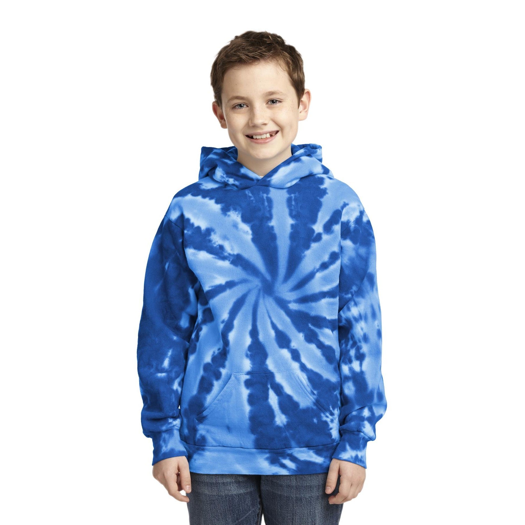 Port & Company-Port & Company® Youth Tie-Dye Pullover Hooded Sweatshirt. PC146Y-MedTech-8